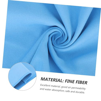 Cabilock Quick Dry Sports Towel for Travel and Camping, Superfine Fiber Microfiber Sweat Absorbent Cooling Towel Compact Blue Mesh Bag, 40x80cm for Neck and Face