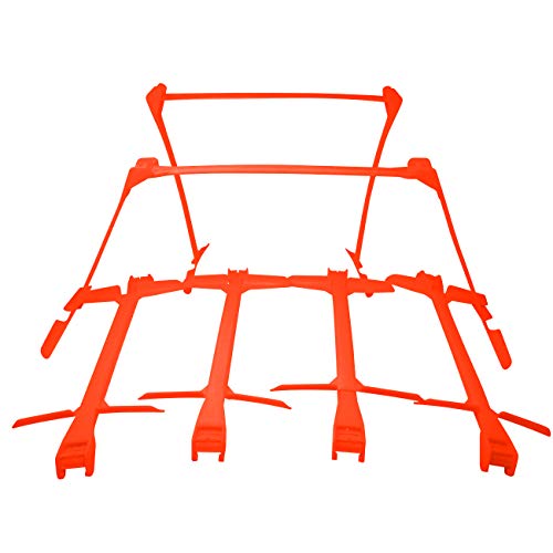 Trademark Innovations Set of 6 Adjustable Height 6", 9", 12" Speed Training Plyometric Hurdles - color: Orange
