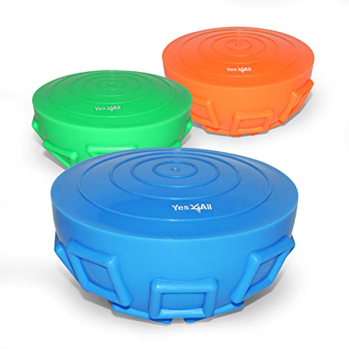 Yes4All Hedgehog Balance Pods for Exercise, Core Body Balancing, Balance Pods for Youth & Adults with Hand Pump - Set of 5 - style: E. Geometric - 6pcs