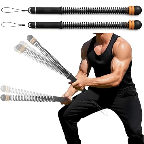 2026 New Ropeless Battle Ropes Adjustable Weight - Weighted Cordless Battle Ropes for Home Gym, with Non-Slip Handles, Heavy Portable Battle Sticks