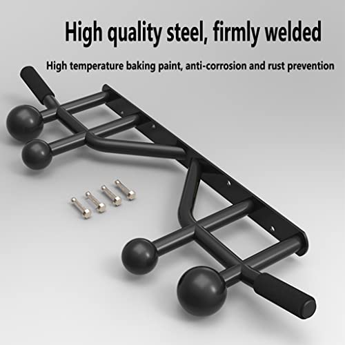 Chin Up Bar Heavy wall Mounted Steel Pull up bar | with a Grip Ball | Home Gym arm Strength Training Horizontal bar | Safe Load 300kg