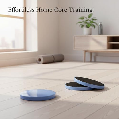 Core Sliders for Home Workouts, PP Plastic Gliding Discs for Pilates and Low-Impact Core Training (1 Pair)