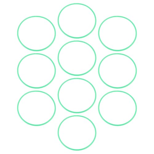 Brrnoo Agility Training Equipment, Gymnastics Rings with Green 13.78in Agility Speed Rings Balance Coordination Sensory Training Jumping Hollow Football Equipment for - size: 0.7in Width