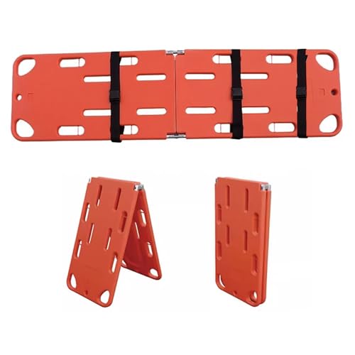 Foldable Water Stretcher - Portable Spine Board for Pool Emerncies, Ideal for Lifeguards & Sports Venues, Cact 2-Fold Design for Easy STO & Quick Response - size: 2-folds