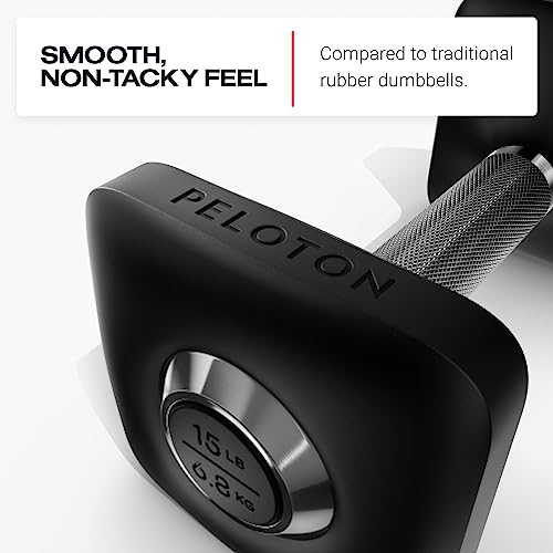 Peloton Dumbbells | Ergonomically Designed Pair of Cast Iron Weights with Urethane Coating and Non-Slip Grip, Available in Set of Two - style: F. 30lb