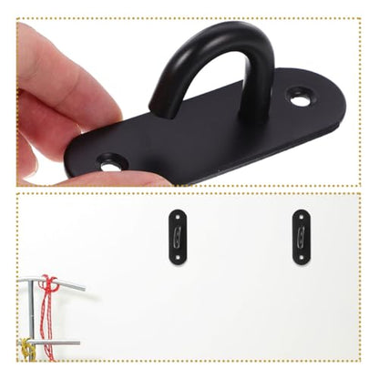 Resistance Bands Wall Anchor with Stainless Steel Hooks, 2pcs Heavy Duty Exercise Strap Mount for Yoga, Gym, and Strength Training at Home Or Ceiling