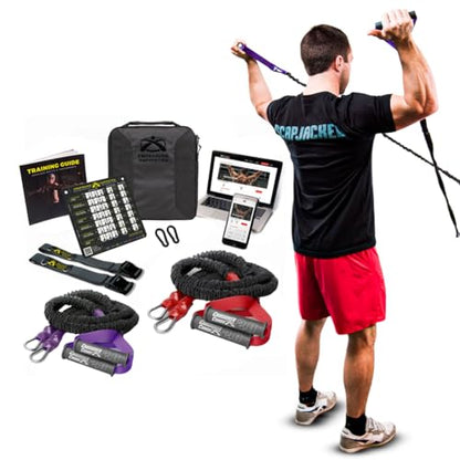 Crossover Symmetry Shoulder System Includes Two Sets of Resistance Bands Attachments Training Guide Exercise Chart Online Workouts for Home Fitness Rehab Rotator Cuff Exercises