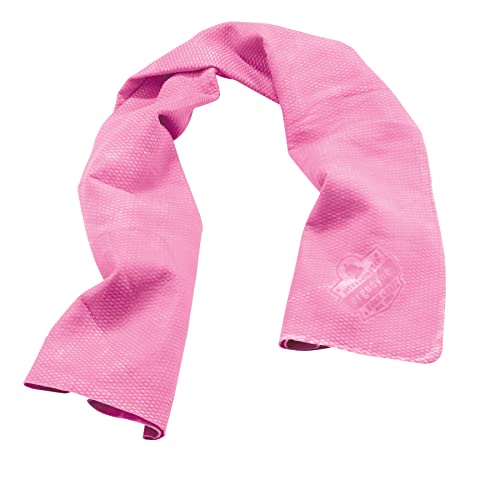 Ergodyne Chill Its 6602 Cooling Towel, Long Lasting Cooling Relief, Pink - color: Pink