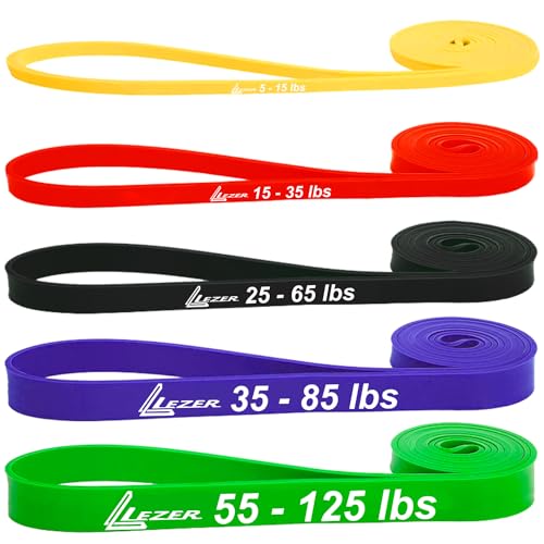 Resistance Bands - Pull Up Bands for Home Gym Fitness, Stretching, Physical Therapy & Training - Includes Instruction - color: 10 - 5 Colors - Complete sets