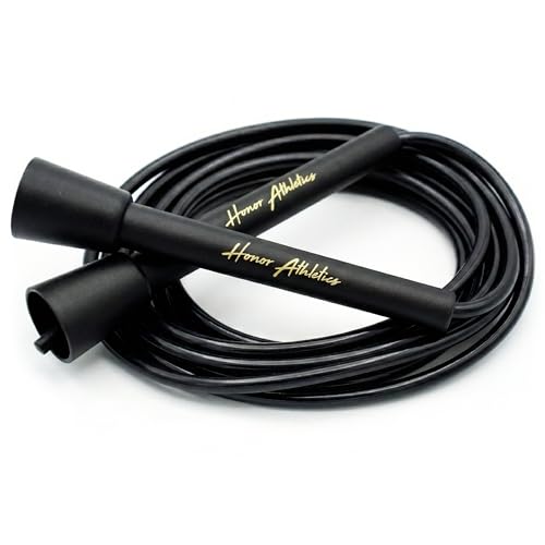 Speed Rope, Skipping Rope - Best for Double Under, Boxing, MMA, Cardio Fitness Training Condition - Jump Rope - color: Black, size: 10 ft rope – (Fits users up to 6'3")