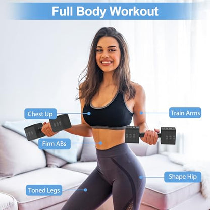 Hezeyferg 18LBS 22LBS Adjustable Dumbbells Set, Hand Weights Sets with Mutilple Levels, Adjustable Weight Dumbbells for Women/Men Home Gym Full Body Workout - color: Ink 9LB Each ( 18LB Pair )