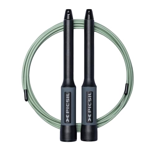 PICSIL - Sphinx Rope | 360° Spin Jump Rope | Dual Bearing System | Fast & Lightweight for Fitness, Cross Training Boxing | Adjustable Cable| Double Rolling |