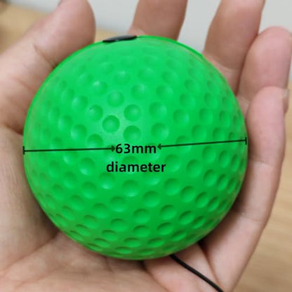 Sports Reaction Ball Boxing Reaction Training Ball, PU Reflex Ball Head-Mounted Love Adjustable Elastic Band, Perfect for Fighting Skills, Reaction Speed, Hand-Eye Coordination Training
