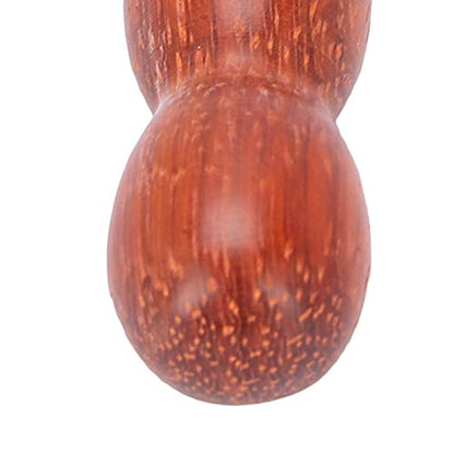 Wooden Foot Hand Massage Stick - Pain Relief and Reflexology Massager for Neck, Back, and Legs - Ergonomic, Portable, Durable Red Wood Design