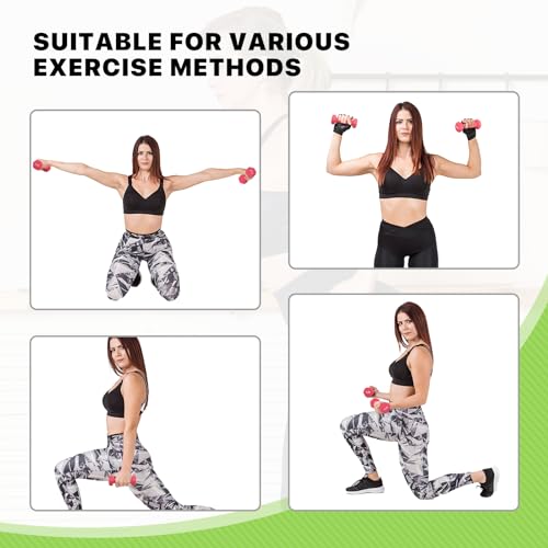 Neoprene Coated Dumbbell Hand Weights Set – 1LB, 2LB, 3LB, 5LB Pairs for Strength Training and Home Workouts, Hex Shape for Stability and Non-Slip Grip