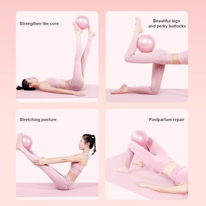 Pilates Ball, Non-Slip Yoga Fitness, Anti-Burst Small Exercise Ball - color: Pink
