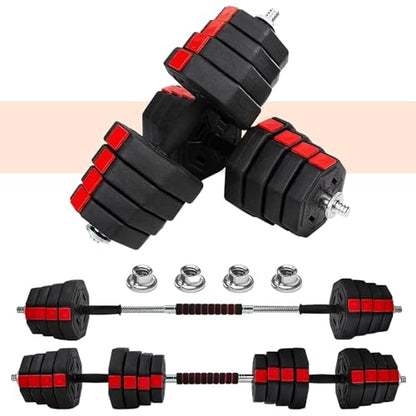 Yes4All Upgraded 44lbs/66lbs Pair Adjustable Weights Dumbbells Set, Free Weights Dumbbells Set with Connector, Cement Mixture
