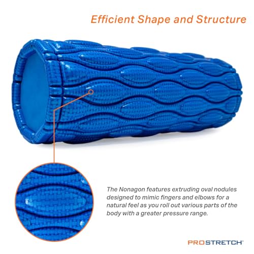 ProStretch Nonagon, Foam Roller for Sore Muscles & Deep Tissue Recovery