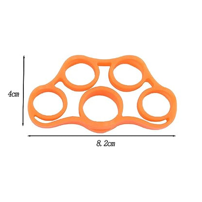 6 Pack Finger Strengthener - 3 Resistance Levels Silicone Exerciser - Hand Grip Trainer for Fitness, Guitar & Rock Climbing
