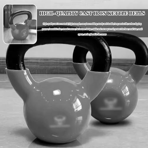 Kettlebell Weights Women's Squat Competition Kettle Bells, Gym Strength Training Dumbbell, Non-Slip Handle, Swing/Pull/Push-up(18kg)