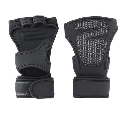 Training Gloves for Men and Women - Gym, Fitness, Weightlifting, Street Training - Training Gloves with Wrist Stabilization and Anti-Slip Palm Protection