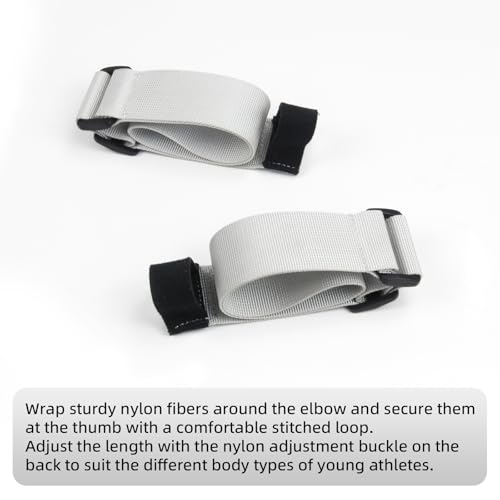Arm Swing Trainer for Youth, Adjustable Nylon Running Arms position for 90 Degrees - color: Silver