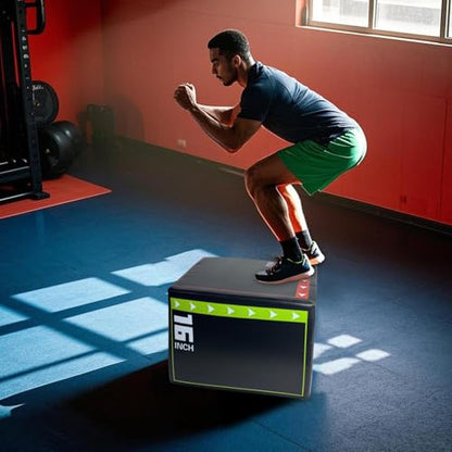 Workout Step Up Box – Shockproof Non‑Slip Jumping Box, Durable Plyo Tool | Fitness Step Up Equipment with Textured Grip Longtail, Jumping Training Equipment for Exercising Athletic Conditioning