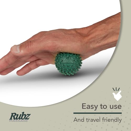 Due North Foot Rubz Hand & Back Massage Ball - Relieve Pain from Plantar Fasciitis, Tight Muscles & Sore Feet - Massage Tool
