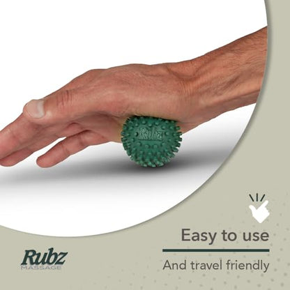 Due North Foot Rubz Hand & Back Massage Ball - Relieve Pain from Plantar Fasciitis, Tight Muscles & Sore Feet - Massage Tool