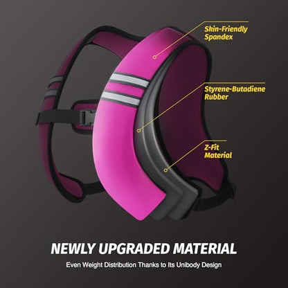 Zelus Weighted Vest for Women Men, Washable Z-Fit Weighted Vest 5/10/15lb - color: Pink, size: 10 LB