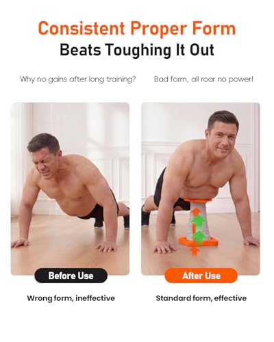 Push Up Trainer for Beginners, Push Up Assist Device with Waist &Core Support, Reduces Body Weight Load, Push Up Helper for Home Chest Workout, Upper Body Strength Training Equipment