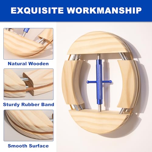 4 Way Hat Stretcher, Hat Stretcher for Fitted Hats, Heavy Duty Hats Shaper Extender w. Lever Wrench for Men All Kind of Caps - color: Blue Upgraded_4way