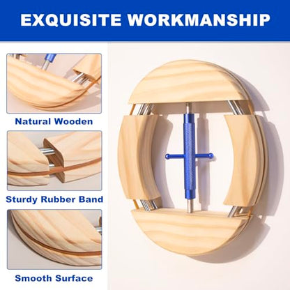 4 Way Hat Stretcher, Hat Stretcher for Fitted Hats, Heavy Duty Hats Shaper Extender w. Lever Wrench for Men All Kind of Caps - color: Blue Upgraded_4way