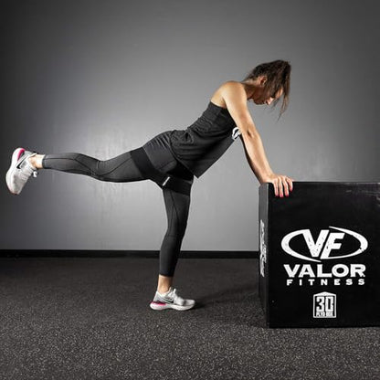 Valor Fitness Hip Bands - Fabric Resistance Glute Training Set, 3- Tension Level for Leg and Hip Mobility -Travel Bag Included