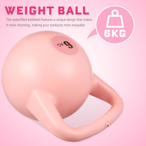 Water Filled Kettlebell PE Material Soft Exercise Equipment for Men Women Safe Rounded Design Multipurpose Training for Home Gym Travel Workouts