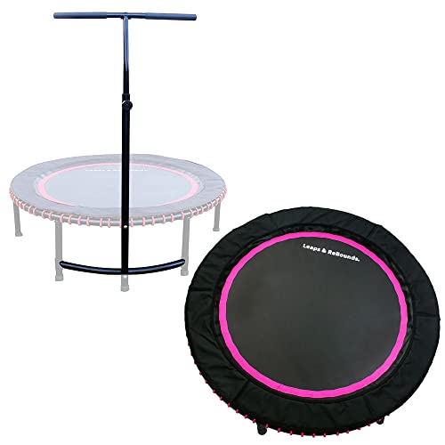 LEAPS & REBOUNDS Fitness Trampoline Rebounder - 48 in Pink