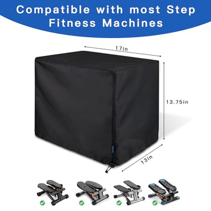 Xxerciz Steppers Cover for Exercise at Home, Mini Stepper Protective Cover Dustproof Waterproof Cover with Drawstring, Workout Stepper Protector for Indoor Outdoor