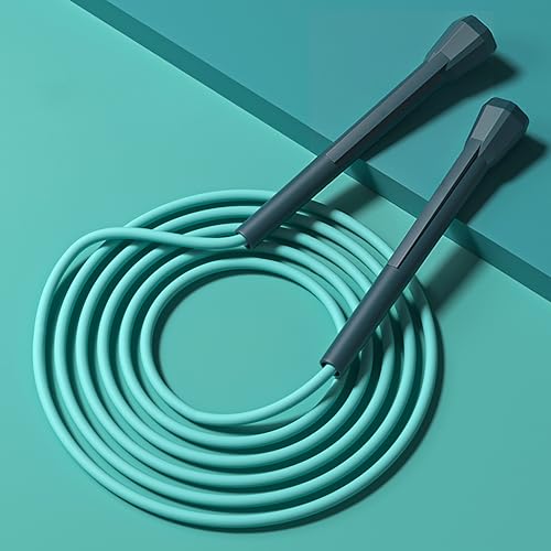 Jump Ropes for Fitness Adjustable Lengre Soft Skipping Rope Lightweight Non-Kinking PVC For Women Men Exercise Activity Indoor Outdoor Fitness - color: Blue