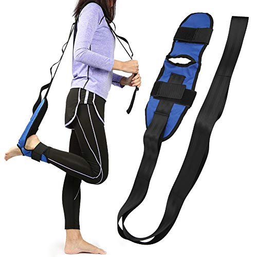 Expert Stretching Belt | Yoga/Pilates/Rehabilitation Support | Polyester Cotton Leg Strap | 1M Length for Full - Body Stretching