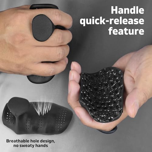 Original Anti-Slip Workout Grips for Weight Lifting with Breathing Hole, Ergonomics Weight Grips for Women Hand Callus Protector Gym Gloves, Soft Rubber Gym Grips for Men Bodybuilding