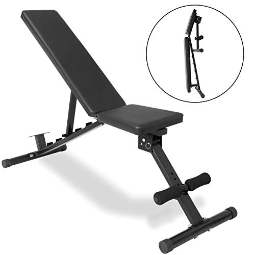 ZENY Adjustable Weight Bench, Workout Bench for Full Body, Foldable Strength Training Bench 6 Backrest Positions Exercise Bench for Home Gym, Max Weight 700 LB