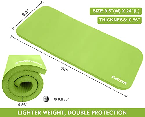 Ewedoos Yoga Knee Pad Cushion - Non-Slip Mat for Floor Exercises - Yoga Mat Accessory
