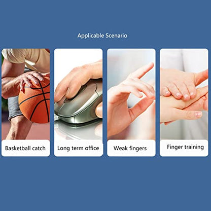 Finger Stretcher Exerciser, Forearm Adjustable Hand, Finger Stretchers, Grip Rings Hand Exerciser for Arthritis Carpal Tunnel Recovery (Blue) - color: Blue