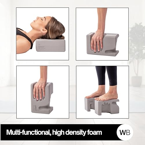 WRISTBuddy® Yoga Blocks 2-Pack (Left + Right) — Ergonomic, Hand-Shaped EVA Blocks for Wrist Relief & Better Grip | Doctor-Designed Support for Yoga, Pilates, Handstands, Push-Ups & Rehab