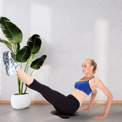 Balance Board Disc Wobble Board – Physical Therapy Stability Trainer, Lightweight Core Balance Disc (1 lb) Supports Up to 300 lbs, Non-Slip Round Balance Board for Core Workout, Rehab, Standing Desk Fitness