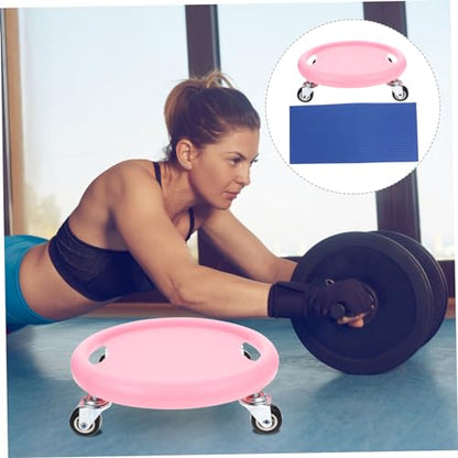 Toddmomy Sliding Fitness Discs with Knee Cushion Multi-functional Ab Exercise Equipment for Home Workouts Durable Quiet Design for Core Strength Training and Full Body Exercises