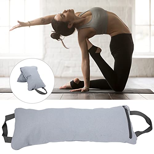 Thin Arm Yoga Sandbag, Workout Freeweight Bag for Leg Slimming Training, Adjustable Weight Fitness Sandbag with Leakproof Inner Bag, Sturdy Handles for Yoga and Home Gym Exercises - color: Gray