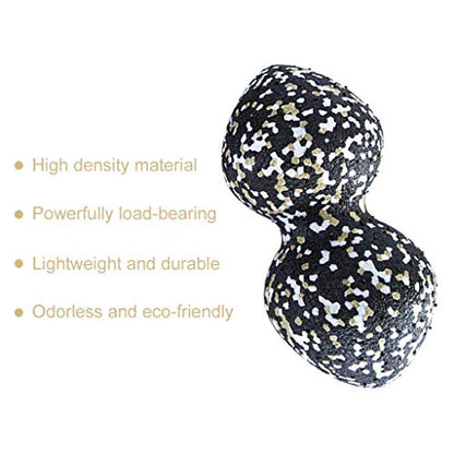 ljhnba Mini Peanut Massage Ball Foam Roller Deep Tissue Massage Tool Double Massage & Mobility Ball Easy to Use