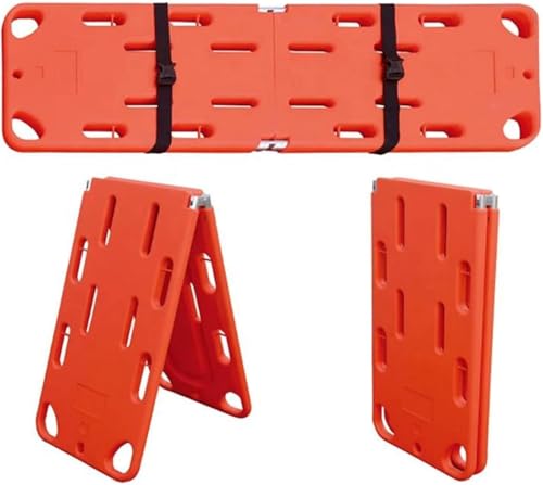 Foldable Spine Board Stretcher for Patient Rescue, Emergency Backboard, Lightweight EMT Ambulance Stretcher for Travel and Heavy Duty Use
