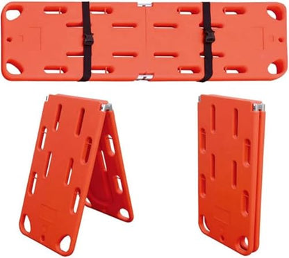 Foldable Spine Board Stretcher for Patient Rescue, Emergency Backboard, Lightweight EMT Ambulance Stretcher for Travel and Heavy Duty Use